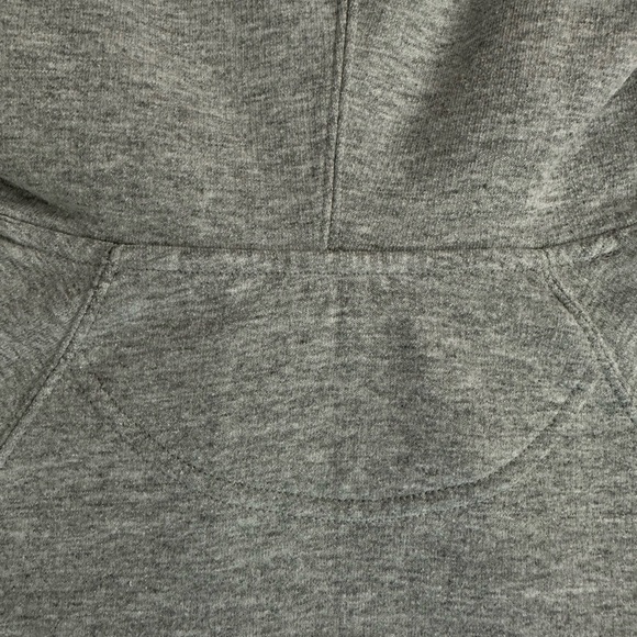 Women’s Small Champion Hoodie Sweatshirt In Gray with blue and red champion word - Picture 12 of 16